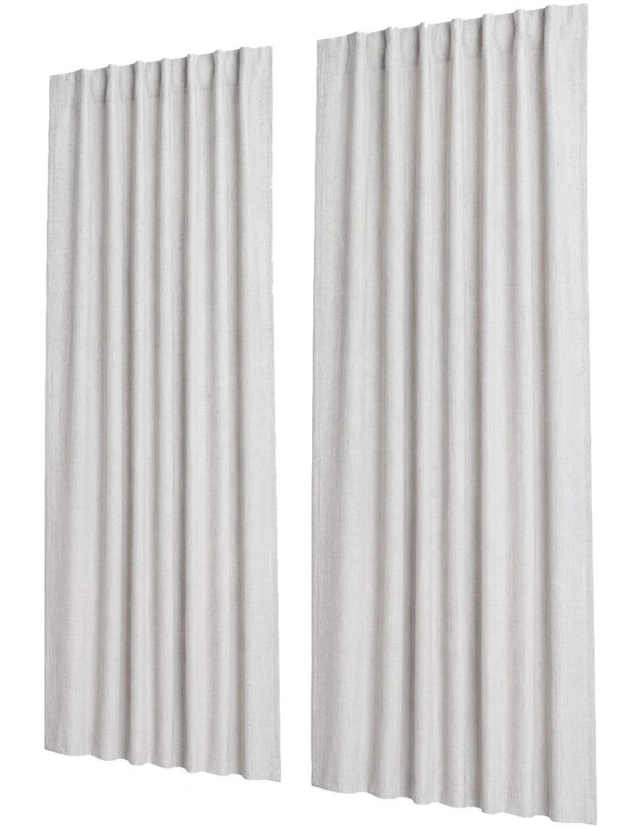 Marlow 2 Panels Blackout Curtains Thermal Linen Look Curtain Draperies Window image 1