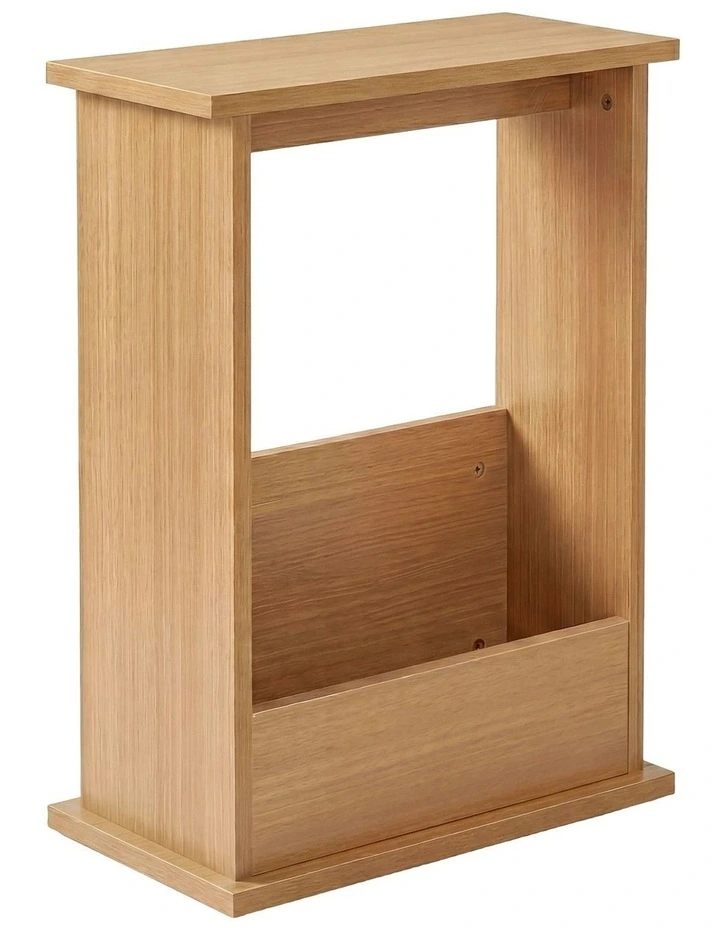 Levede Narrow Side Table Magazine Rack Slim End Bedside Storage Table Bedroom image 1