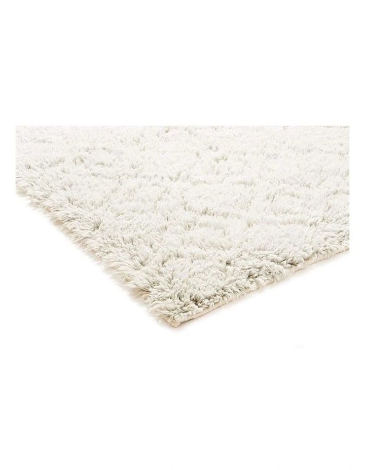MISS AMARA  ALINA DIAMOND PATTERN BERBER WOOL SHAG RUG image 2