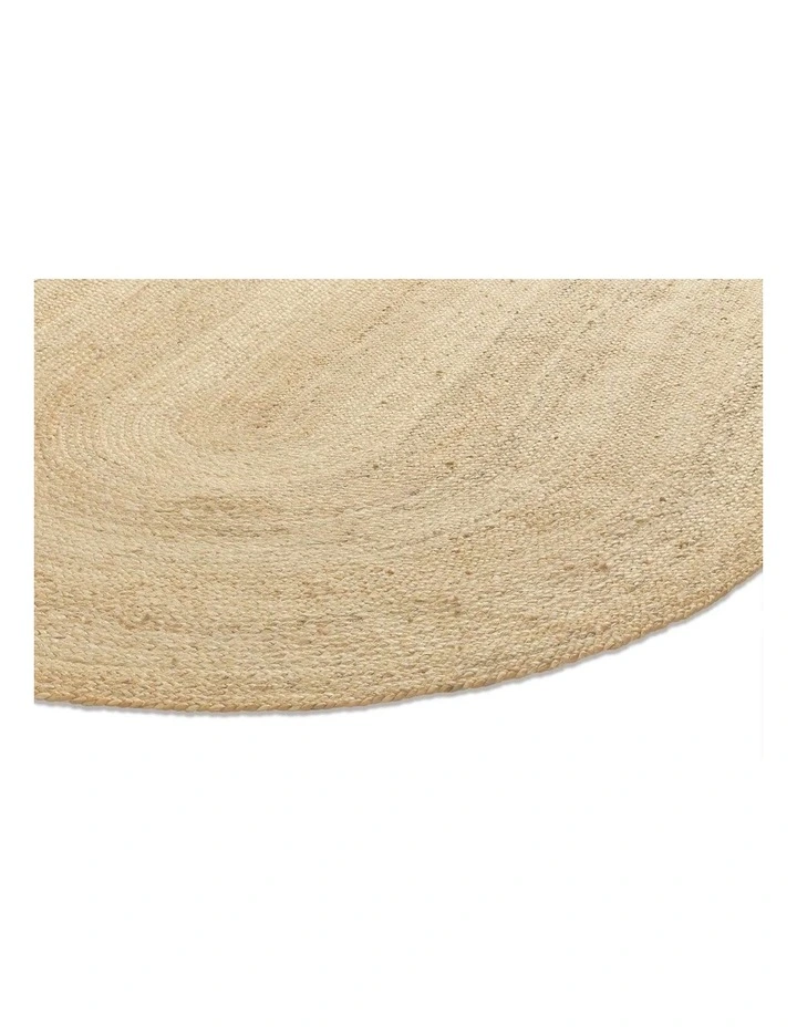 MISS AMARA AMBER NATURAL BRAIDED OVAL JUTE RUG image 2