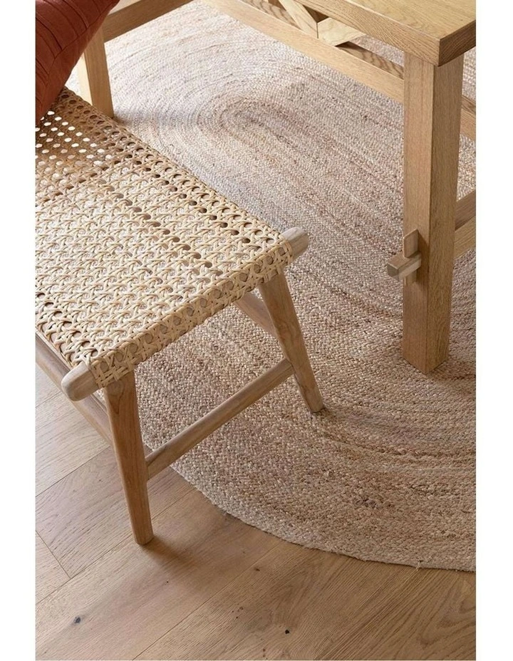 MISS AMARA AMBER NATURAL BRAIDED OVAL JUTE RUG image 6