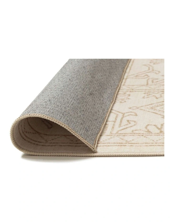 MISS AMARA  ANAIS CREAM MEDALLION WASHABLE RUG image 3
