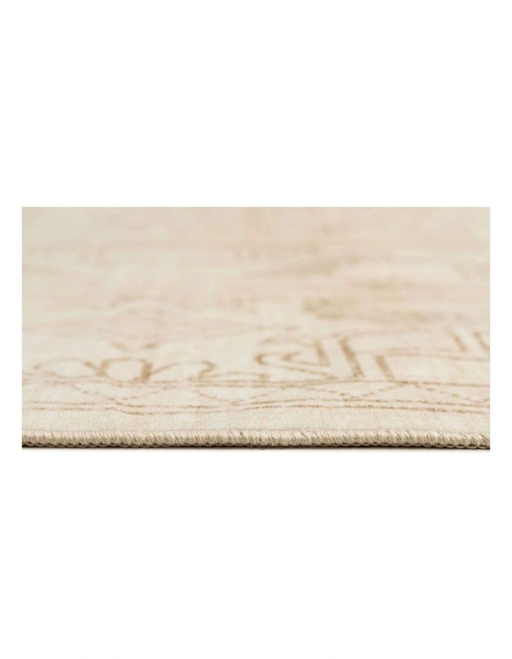 MISS AMARA  ANAIS CREAM MEDALLION WASHABLE RUG image 4