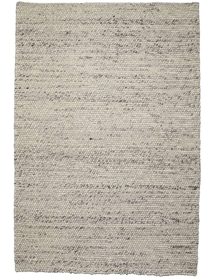 MISS AMARA  AZIZAH MARBLE GREY LOOPED WOOL RUG image 1