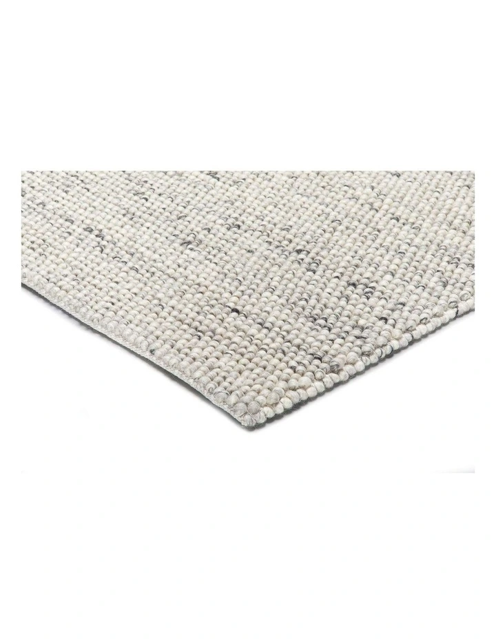 MISS AMARA  AZIZAH MARBLE GREY LOOPED WOOL RUG image 2