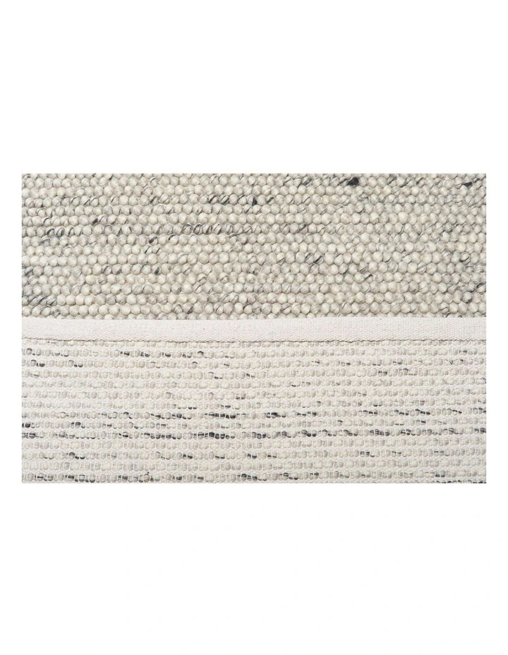 MISS AMARA  AZIZAH MARBLE GREY LOOPED WOOL RUG image 3
