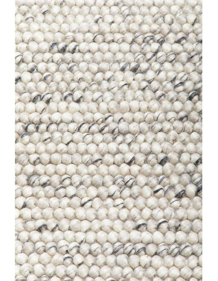 MISS AMARA  AZIZAH MARBLE GREY LOOPED WOOL RUG image 4