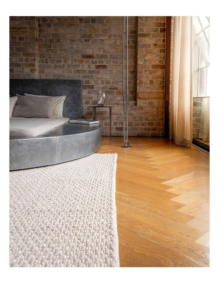 MISS AMARA BAMBI IVORY CHUNKY WOOL RUG image 7