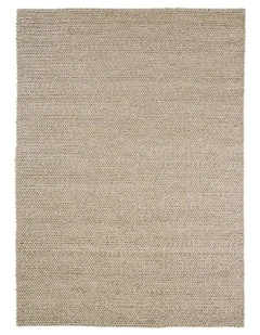 MISS AMARA BIANCA NATURAL TAN BRAIDED WOOL RUG