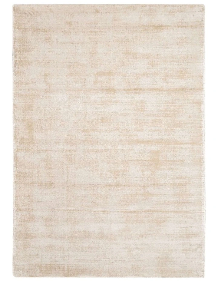 MISS AMARA CLAUDE BEIGE AND IVORY DISTRESSED VISCOSE RUG image 1