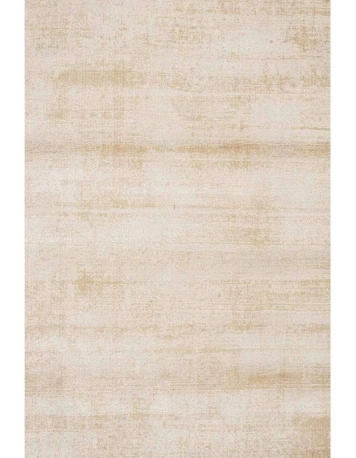 MISS AMARA CLAUDE BEIGE AND IVORY DISTRESSED VISCOSE RUG image 4
