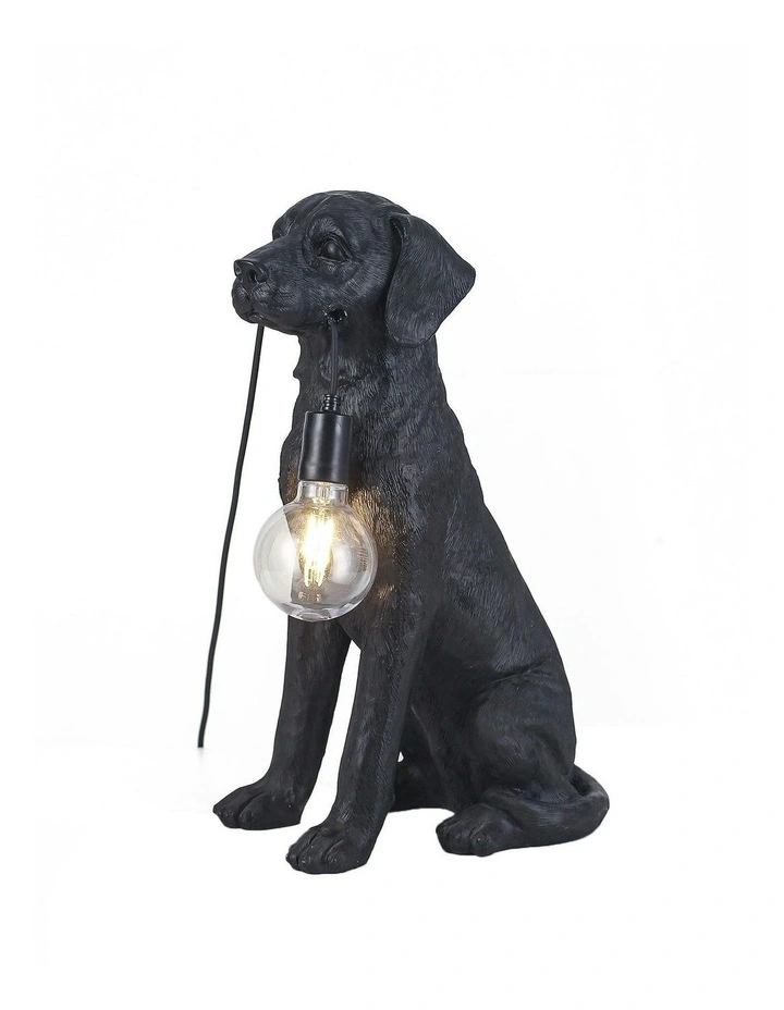 Golden Retriever LED Table Lamp Black image 2