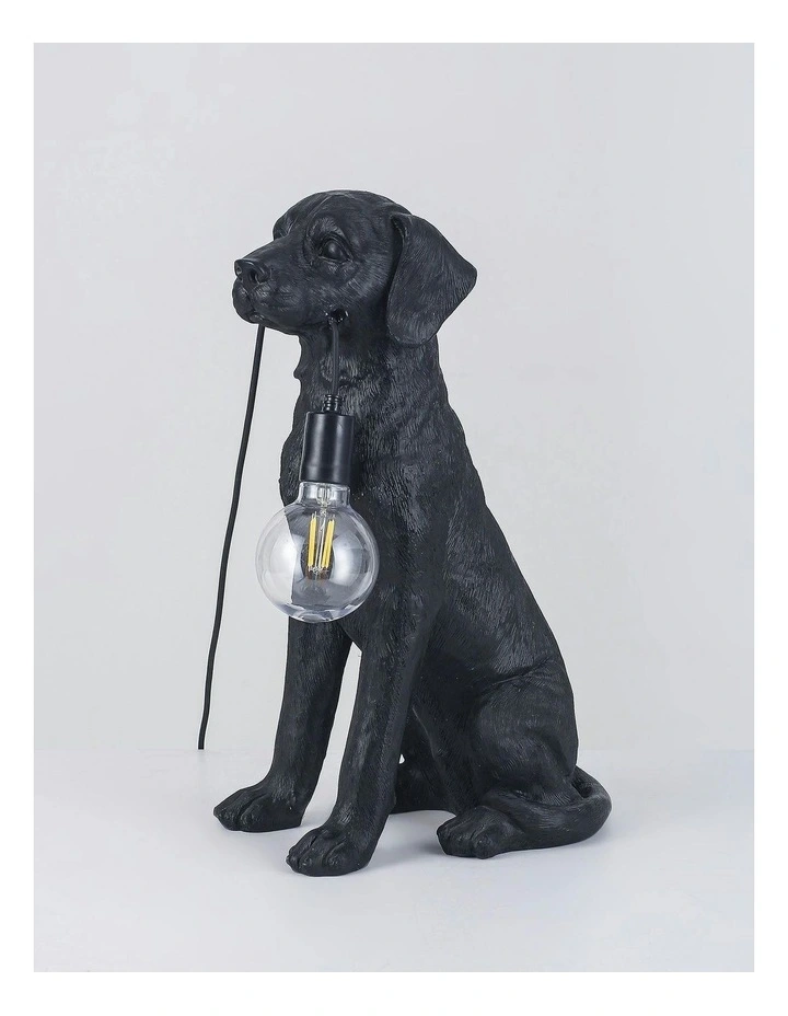 Golden Retriever LED Table Lamp Black image 7
