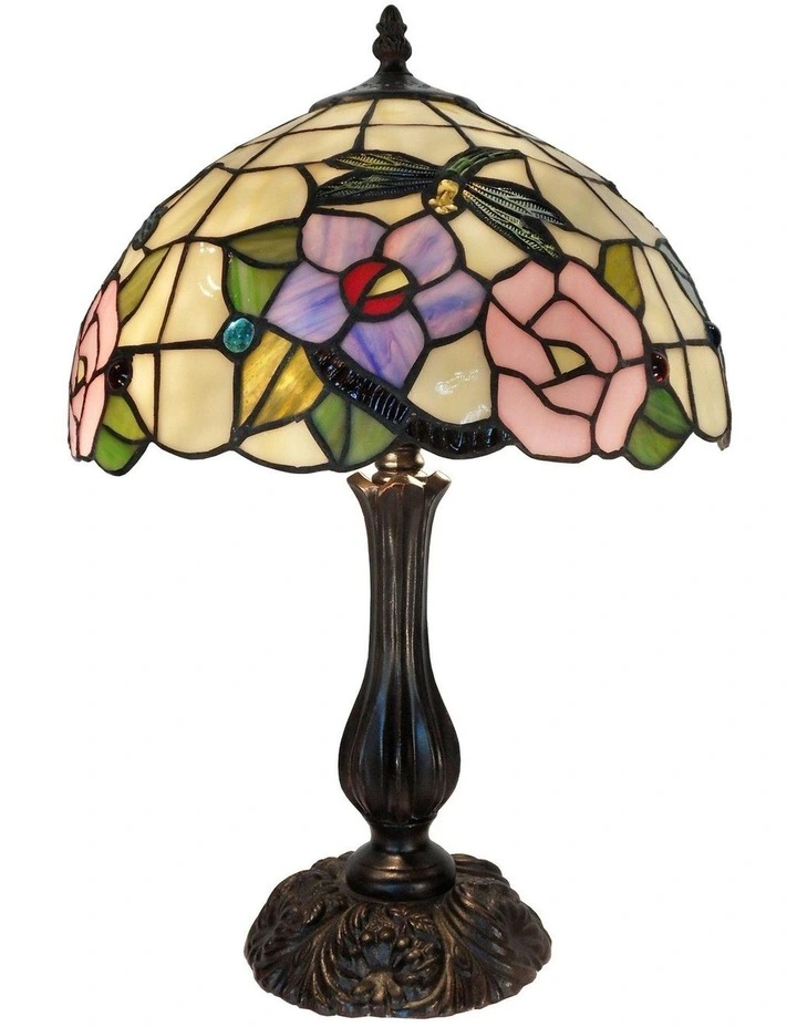 Crystal Dragonfly Tiffany Table Lamp Large image 1