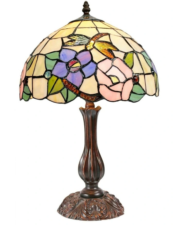 Crystal Dragonfly Tiffany Table Lamp Large image 2