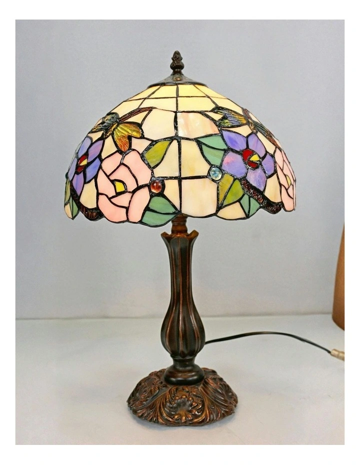 Crystal Dragonfly Tiffany Table Lamp Large image 3