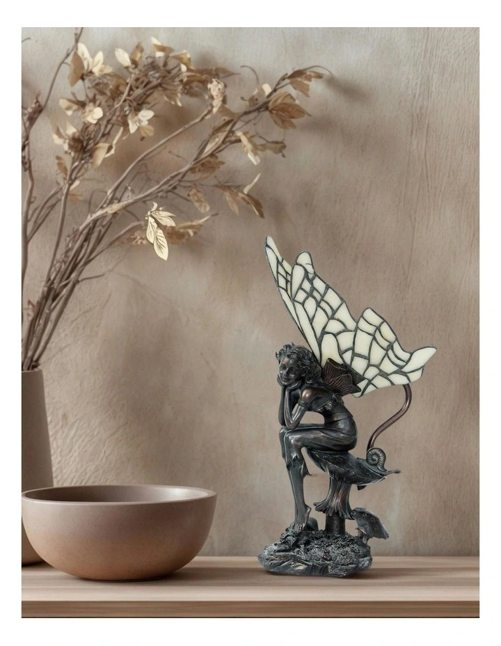 Fairy On Mushroom Art Deco Table Lamp image 2