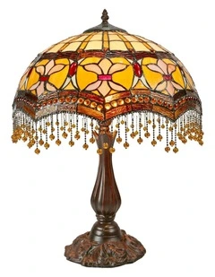 Madonna Beaded Leadlight Tiffany Table Lamp