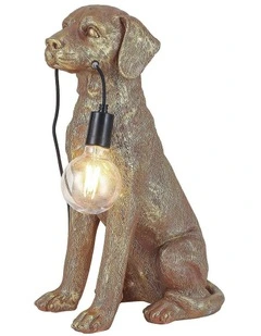 Golden Retriever LED Table Lamp Gold
