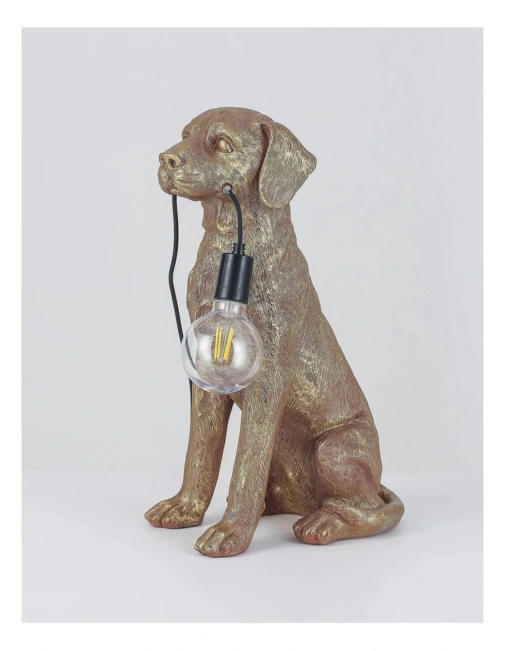 Golden Retriever LED Table Lamp Gold image 3