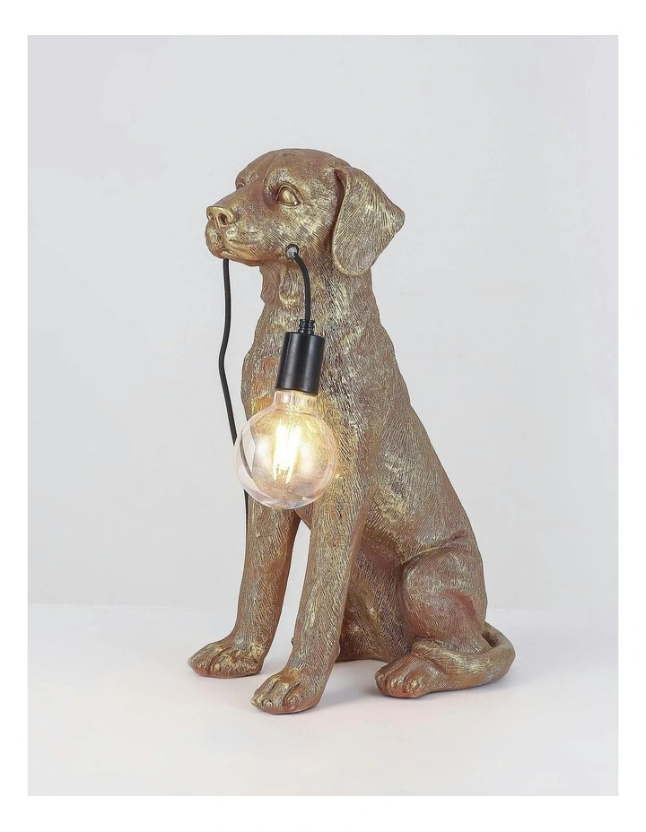 Golden Retriever LED Table Lamp Gold image 4