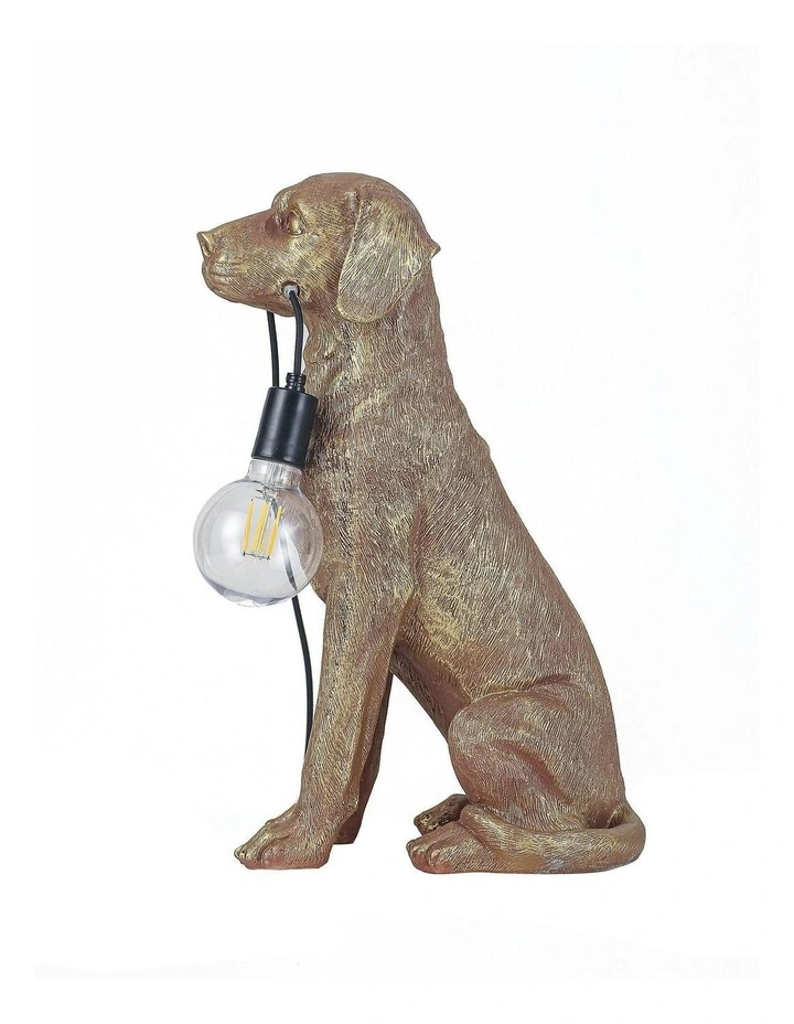 Golden Retriever LED Table Lamp Gold image 5