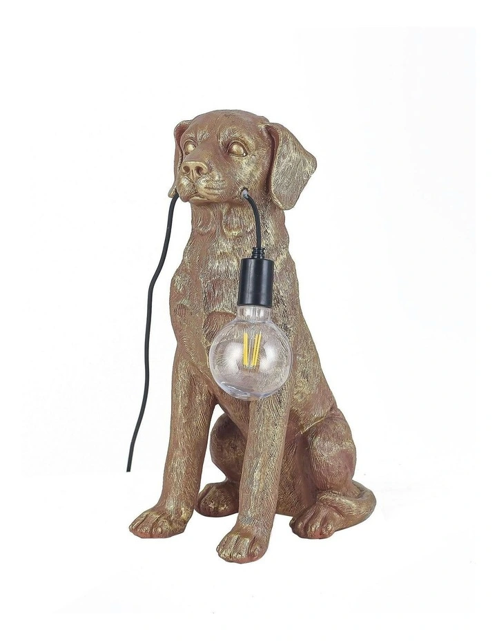 Golden Retriever LED Table Lamp Gold image 6