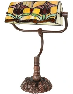Tulip Bankers Tiffany Table Lamp