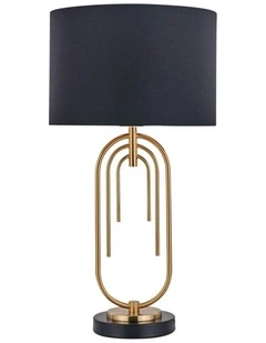 Fleur Table Lamp-Black