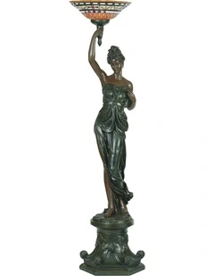 Greek Goddess Right Art Deco Floor Lamp