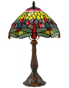 Dragonfly Tiffany Table Lamp - Blue