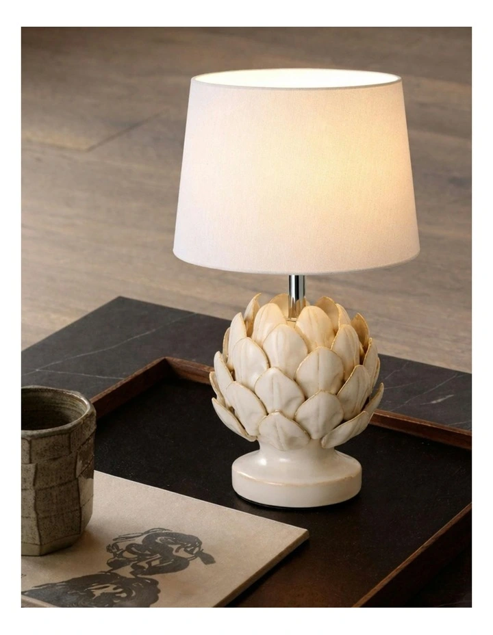 Tasha Artichoke Ceramic Table Lamp Set Of 2 Natural image 7