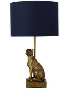 Cheetah Sitting Table Lamp -Copper