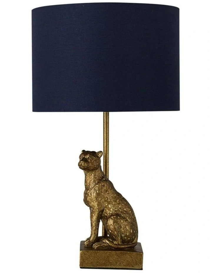 Cheetah Sitting Table Lamp -Copper image 1