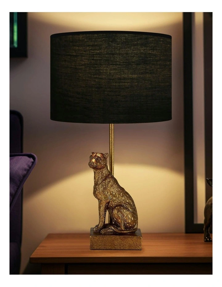 Cheetah Sitting Table Lamp -Copper image 5