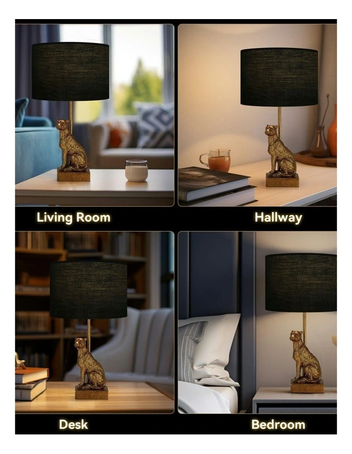 Cheetah Sitting Table Lamp -Copper image 6
