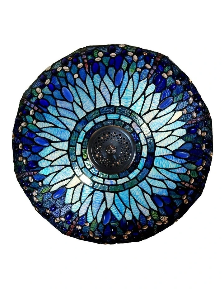 Dragonfly Tiffany Floor Lamp - Blue image 2