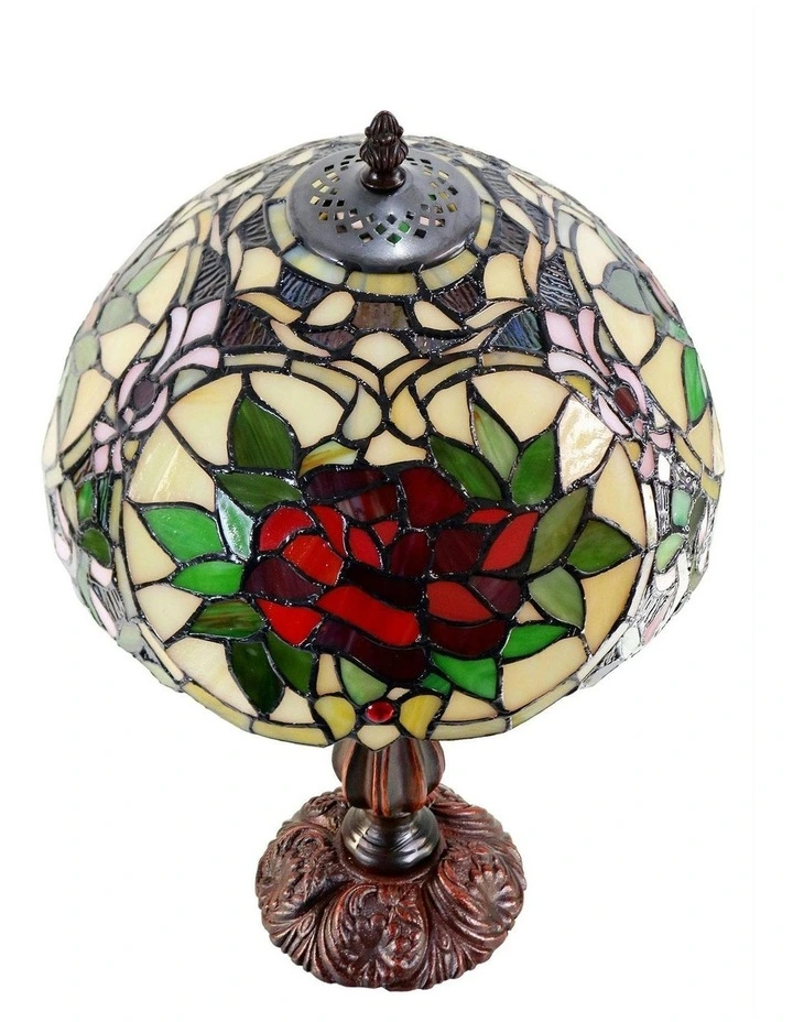 Small Camellia Tiffany Table Lamp image 2