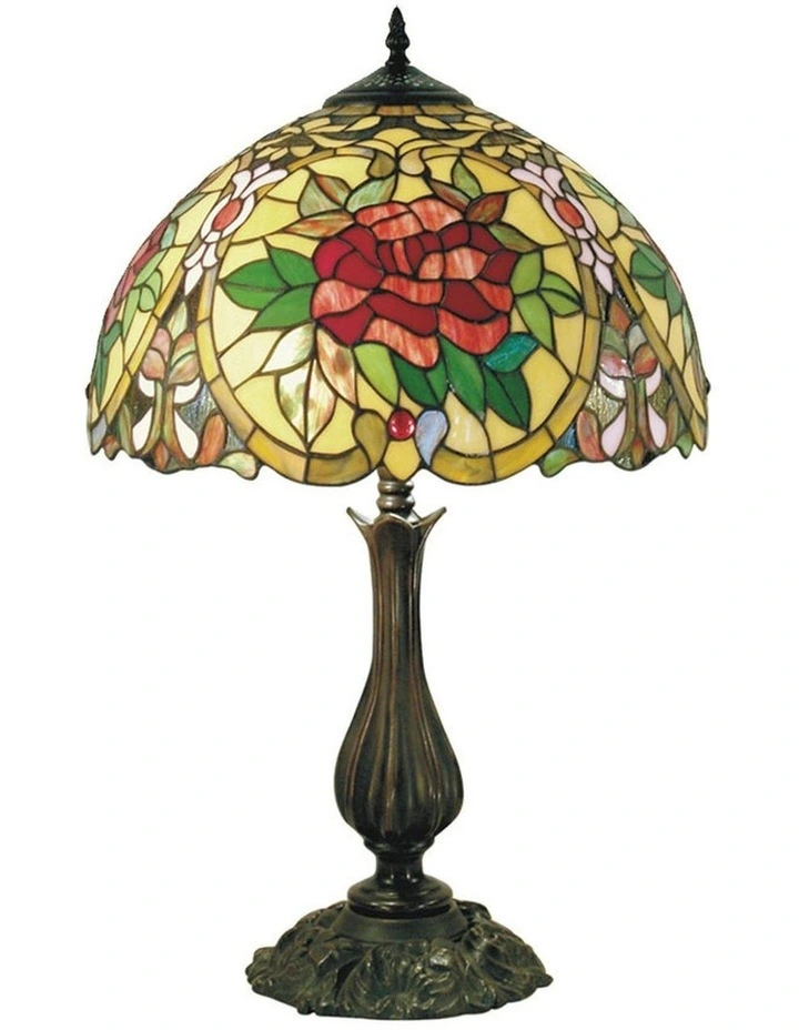 Small Camellia Tiffany Table Lamp image 5