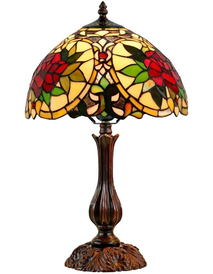 Small Camellia Tiffany Table Lamp image 6