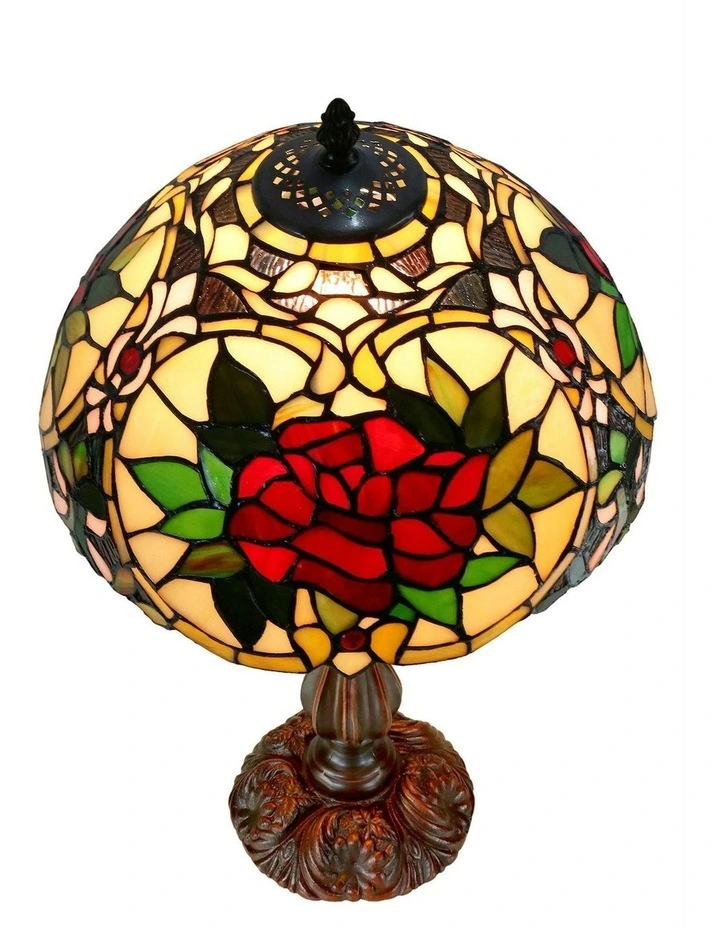 Small Camellia Tiffany Table Lamp image 7