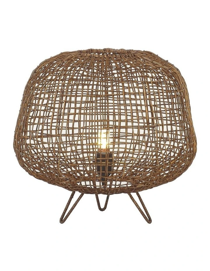 Nerina Rattan Table Lamp image 1