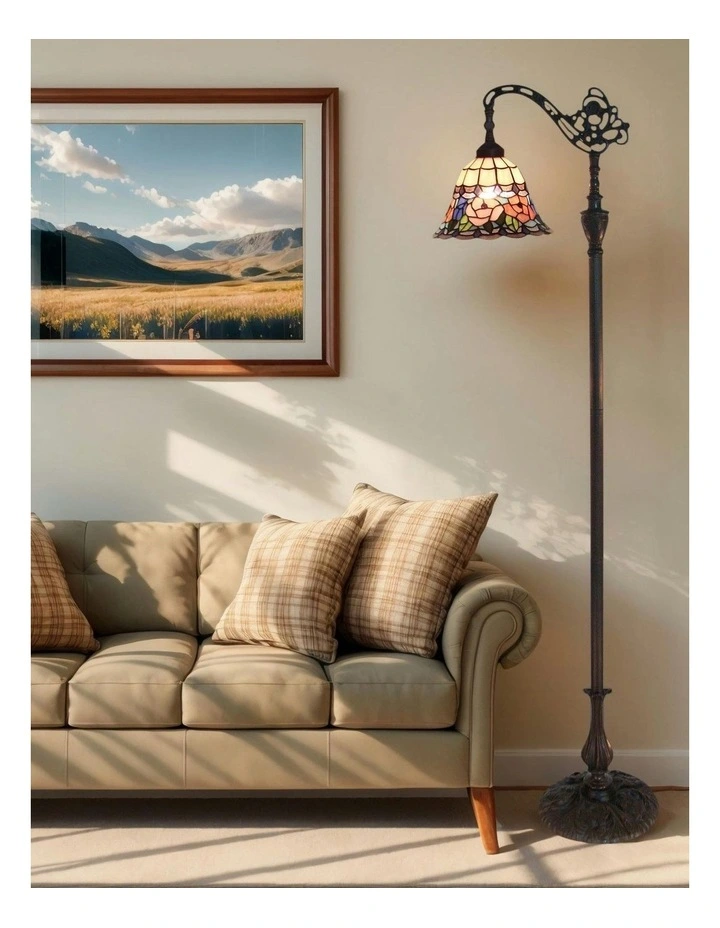 Chandell Edwardian Tiffany Floor Lamp image 2