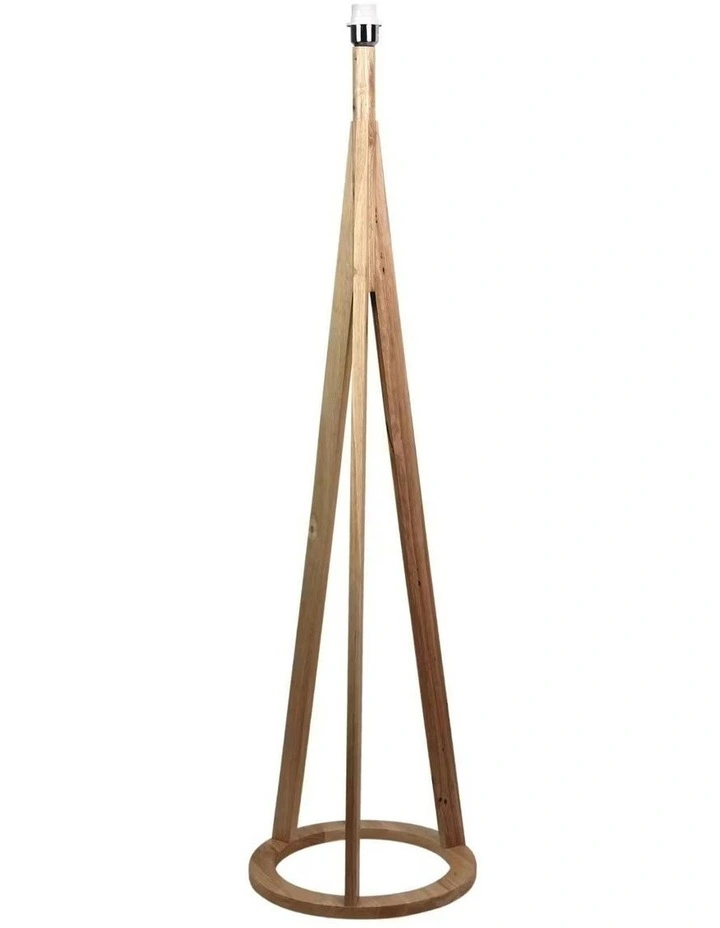 Stabb Timber Tripod Floor Lamp Base image 1
