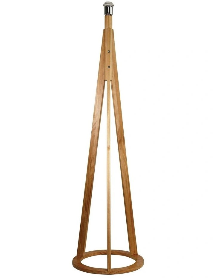 Stabb Timber Tripod Floor Lamp Base image 3