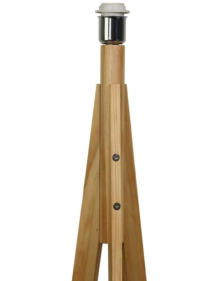 Stabb Timber Tripod Floor Lamp Base image 5