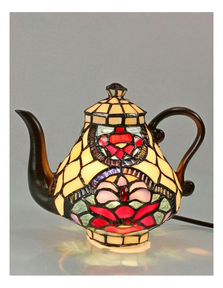 Alicia Teapot Tiffany Table Lamp image 3