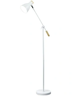 Scandinavian Style Adjustable Floor Lamp White