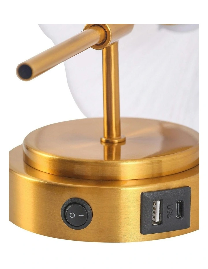 Sigrid Reading Wall Lamp With Charging Ports image 5