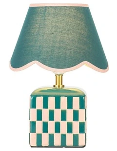 Valentina Ceramic Table Lamp Green